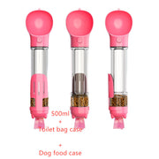 3-in-1 Portable Dog Water Bottle & Feeder