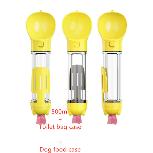 3-in-1 Portable Dog Water Bottle & Feeder