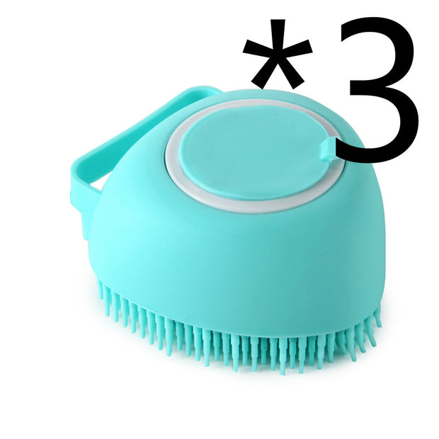 Silicone Dog & Cat Bath Massage Glove Brush