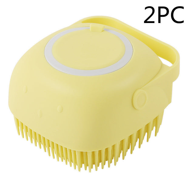 Silicone Dog & Cat Bath Massage Glove Brush
