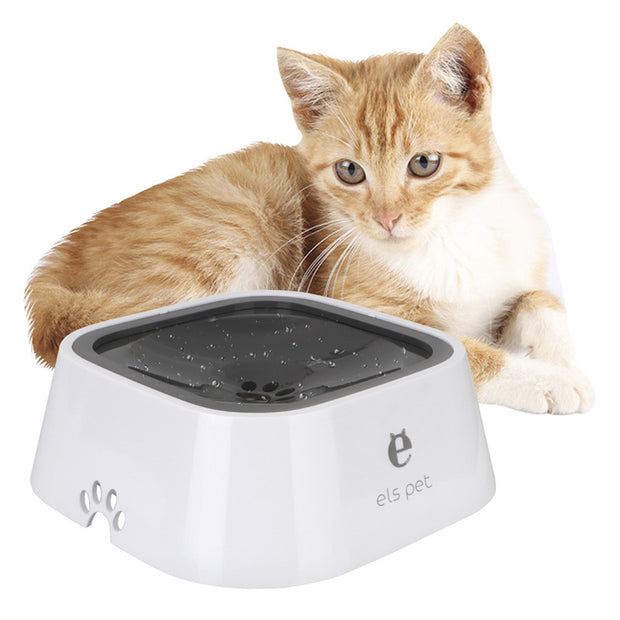 1.5L Anti-Spill Floating Pet Water Bowl
