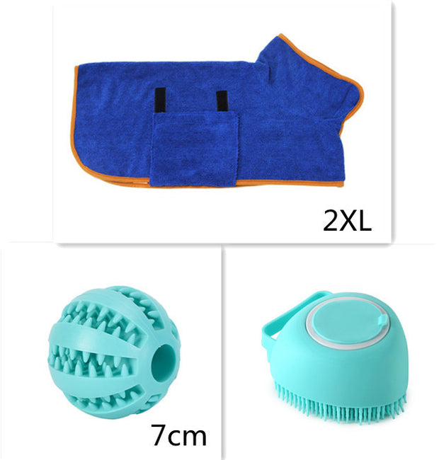 Silicone Dog & Cat Bath Massage Glove Brush