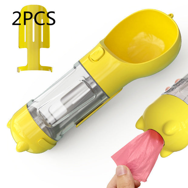 3-in-1 Portable Dog Water Bottle & Feeder