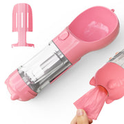 3-in-1 Portable Dog Water Bottle & Feeder