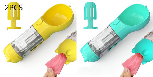 3-in-1 Portable Dog Water Bottle & Feeder