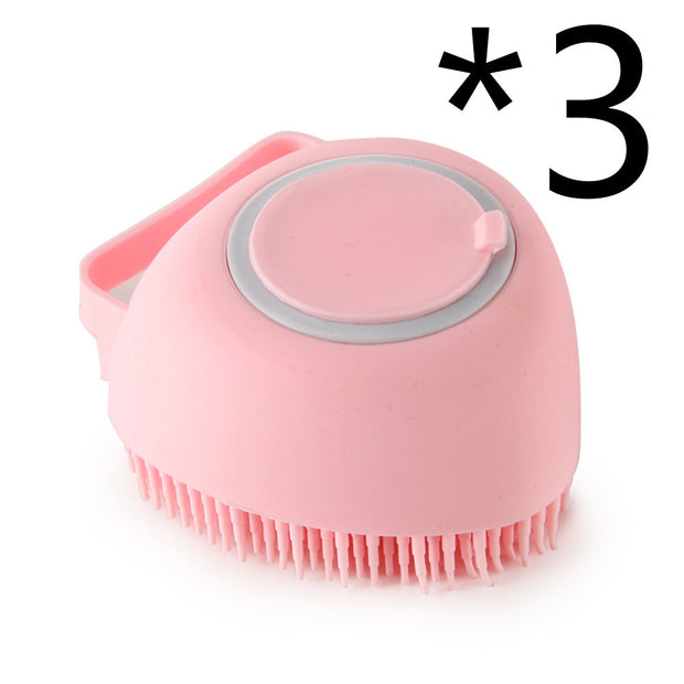 Silicone Dog & Cat Bath Massage Glove Brush