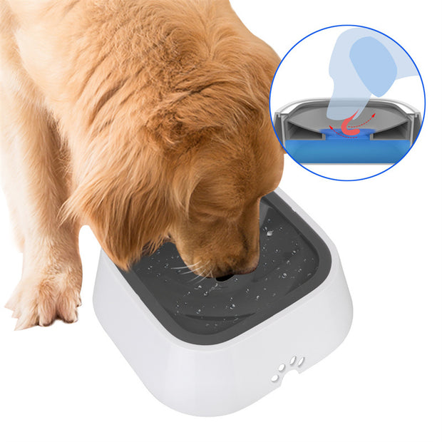 1.5L Anti-Spill Floating Pet Water Bowl