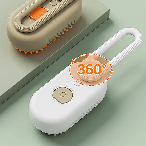 3-in-1 Electric Steamy Pet Grooming Brush