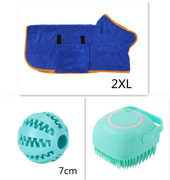 Silicone Dog & Cat Bath Massage Glove Brush