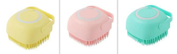 Silicone Dog & Cat Bath Massage Glove Brush